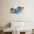 thumbnail image 2 of Elephant Stock What Dreams Look Like Wall Art - Horizontal Multi Panel Canvas - Living Room Wall Decor - Abstract Multi Panel - Blue And Red Decor By Wild Apple Portfolio - 30" x 18", 2 of 4