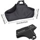thumbnail image 2 of Bolsa de transporte de troncos de lona para exteriores, bolsa de almacenamiento de leña para chimenea, estantes de mano, portador de troncos de gran capacidad - Tote de madera (negro), 2 of 4