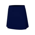 thumbnail image 4 of KALE Shorts for Women's Pants Skirt With Slit And Pocket Sports Casual Solid Color Mid Waist Tennis Summer Pants Dark Blue, 4 of 7