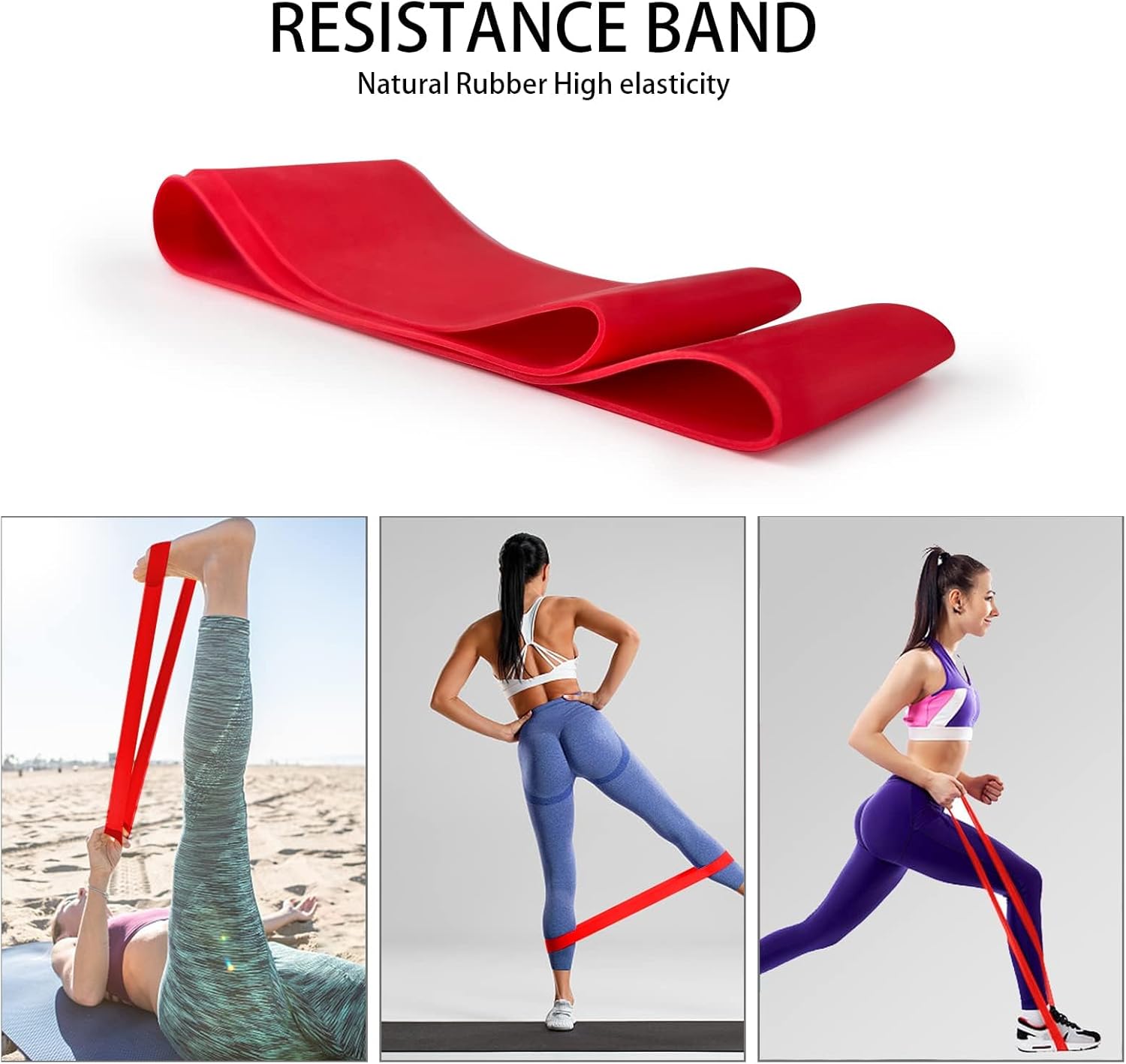 Foam Roller Set, Yoga Set, 6 in 1 Foam Rollers Muscle Roller Stick Massage Balls Exercise Resistance Bands and Figure 8 Exercise Band Yoga Stretch Strap