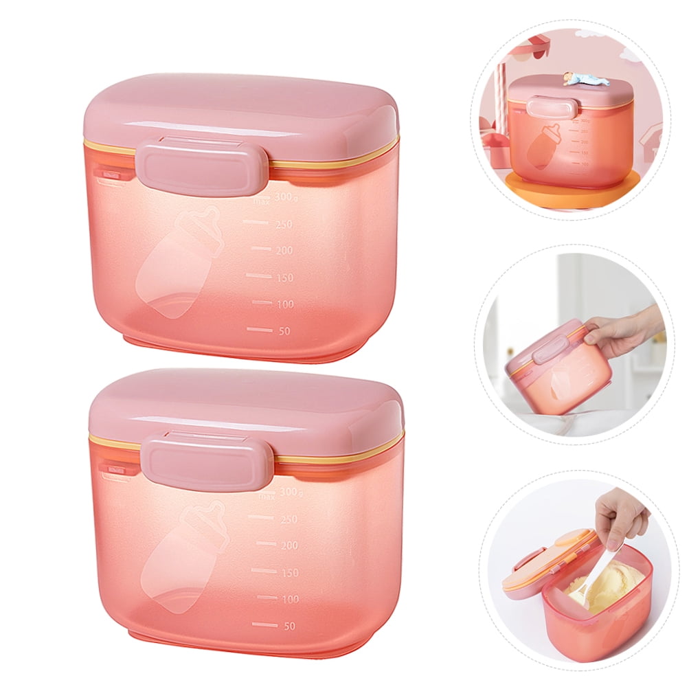 ELAYARD Pink Silicone Formula Dispenser Set, Portable Leakproof Storage for Pieces