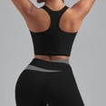 thumbnail image 3 of cocolona Womens Summer Workout Crop Tank Tops Outdoor Running Lightweight Shirts Sleeveless Crew Neck Patchwork Exercise Slim Fit Tees Basic Yoga Blouses, 3 of 4