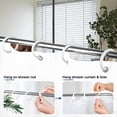 thumbnail image 2 of Bxaolu White Shower Curtain Rings, 24 Pcs Plastic Shower Curtain Hooks, Shower Curtain Hooks Rings for Bathroom Shower Rod, Easy to Snap Closure, O Shape Shower Rings for Curtain, 2 of 9
