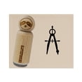 thumbnail image 1 of Drafting Geometric Compass Mechanical Engineer Rubber Stamp for Scrapbooking Crafting Stamping - Medium 1 Inch, 1 of 1