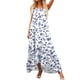 thumbnail image 1 of Moda Mujer Vestidos Cuello Redondo Verano Impresión Casual Sin Mangas Vacaciones Playa Vestido Largo Fridja  hjkh3035, 1 of 9