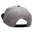 thumbnail image 3 of Landing Airplane Mini Embroidered Wool Blend Pro Style 2 Tone Snapback - Black Grey OSFM, 3 of 5