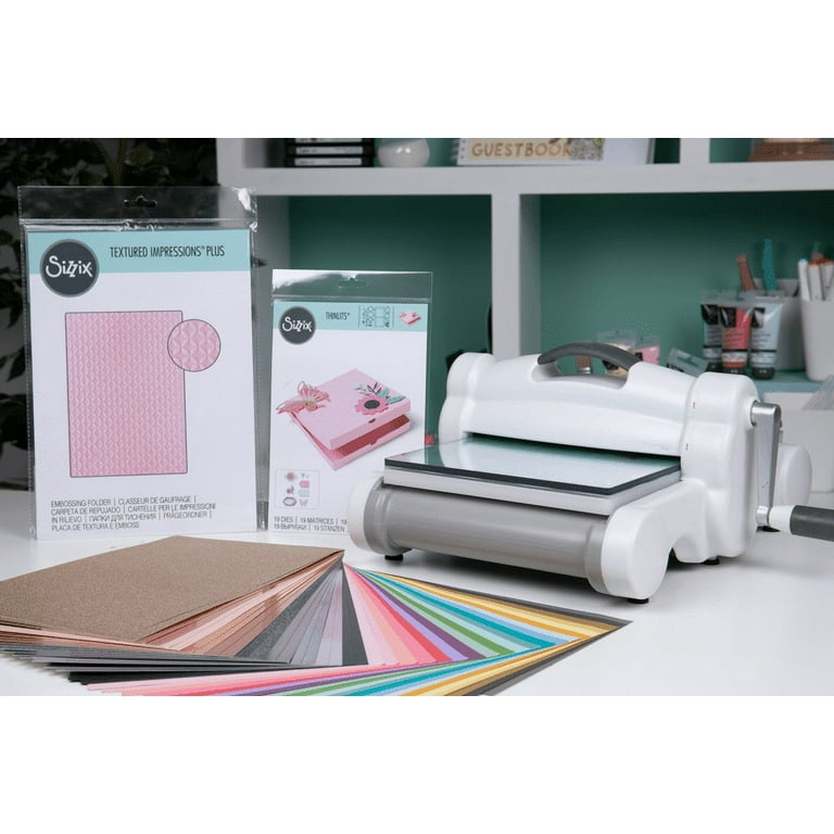 Sizzix Big Shot Plus Starter Kit - Machine, Cutting Tools, Texture