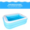 thumbnail image 3 of Bañera De Bebé Azul De Gran Tamaño, Lavabo Inflable De Doble Capa Para Bebé, Piscina Inflable, Mesa De Arena Para Bebé, Bañera Inflable Para Niños Para Actividades De Juegos Acuáticos Scienceny HA026563-02, 3 of 7