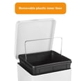 thumbnail image 5 of McKesson Trash Can, Stainless Steel with Enamel Finish - 5 Gallons, White, 1 Ct, 5 of 10