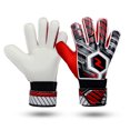 thumbnail image 3 of Gants de Gardien de Football Rouges Taille 9 pour Enfants et Adultes - Paume en Latex de Qualité Supérieure pour Prise Antidérapante, Bouts des Doigts en Nylon Respirants, Protection Rembourrée, Fermeture de Poignet Ajustable, Construction Durable en PU et Nylon -, 3 of 4