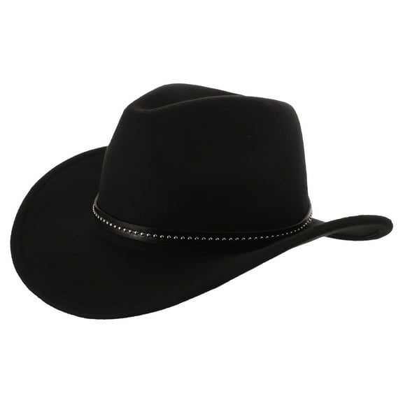 ELAYARD cowgirl hats women Cowboy Hat Western Style Black 1Pcs Sun Protection Cosplay