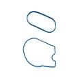 thumbnail image 2 of Manifold Plenum Gasket For Chevrolet 96-06 Astro C1500 Express Blazer 4.3L, 2 of 5