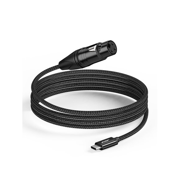 CableCreation XLR to USB C Cable, XLR Female to USB Type C Professional Recording Audio Cable for Microphones to Cellphone, Laptop