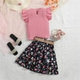 thumbnail image 6 of Gerichy Baby Girl Clothes 3PCS Baby Girl Summer Clothes Floral Romper Jumpsuit Shorts Outfits Set, 6 of 6