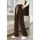 thumbnail image 5 of Pantalones de pana de talle alto para mujer, pantalones casuales de pana con cordón ancho y pierna ancha para mujer, 5 of 5