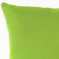 thumbnail image 4 of Jordan Manufacturing 16" x 16" Greenery Lime Green Solid Square Outdoor Throw Pillow (2 Pack), 4 of 9