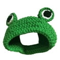 thumbnail image 2 of AURORA TRADE Pet Hat Creative Shape Tear-resistant Woolen Yarn Cat Decorative Frog Hat Pet Photography Costume for Home, 2 of 8