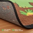 thumbnail image 6 of SAFECASTLE Dino Land Kids Educational Rug 4'4" x 5'6" – Dinosaur Alphabet & Numbers Learning Area Rug, Non-Slip Classroom Carpet for Playroom, Preschool, Nursery & Daycare, Durable Nylon Kids Rug, 6 of 7