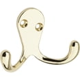 thumbnail image 1 of Ganchos dobles para ropa National Hardware N199-224, latón, paquete de 2, 1 of 1