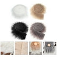 thumbnail image 3 of 4pcs Faux Fur Ribbons Fabric Shaggy Fur Fabrics DIY Crafts Fluffy Strips, 3 of 8