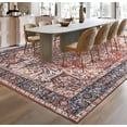 thumbnail image 4 of TWINNIS Vintage Rugs Area Rugs Non-Slip Rugs for Living Room,4'x6',Brick Red, 4 of 7