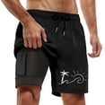 thumbnail image 5 of FUZHIQ Board Shorts Men's No Lining Slim Fit Floral Swim Trunks Quick-Dry Pool Swimming Trunks with Compression Liner Stretch Fabric Beach Shorts Bathing Suits,XXL, 5 of 5