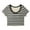 Gray, variant on Ohufall Workout T Shirts for Girls 14-20 Years Old, Summer Comfy Breathable Padded Round Neck Tees Teen Girls Fashion Casual Stripe Printed Short Sleeve Athletic Sport T-shirts