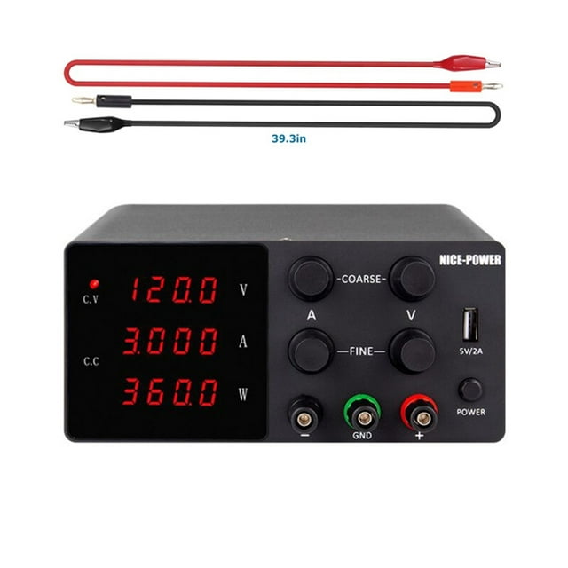 5 Modes Of 120-V 3A Switching Adjustable Power Supply Laboratory Precision Digital LED Display DC Regulated Bench Source