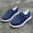 thumbnail image 4 of Boat Shoes for Women Lightweight Casual Slip on Loafers Comfortable Soft Sole Walking Shoes Moccasins Driving Shoes Blue Size 6, 4 of 6