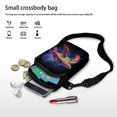 thumbnail image 7 of HELLHERO 4.33"x1.97"x7.09" Small Crossbody Purse, Men, Women with Vintage Neon Turtle Space, 7 of 7