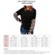 thumbnail image 5 of Sudadera de mujer de manga larga con estampado de leopardo y cuello redondo para el hogar al aire libre negro M, 5 of 5