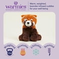 thumbnail image 3 of warmies 13” Red Panda Stuffed Animal, Microwavable Heated Plushies and Weighted Soft Plush Toys, 3 of 7