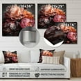 thumbnail image 4 of Designart "Blooming Peonies in Orange and Pink" Floral Peony Metal Wall Art Prints, 4 of 5