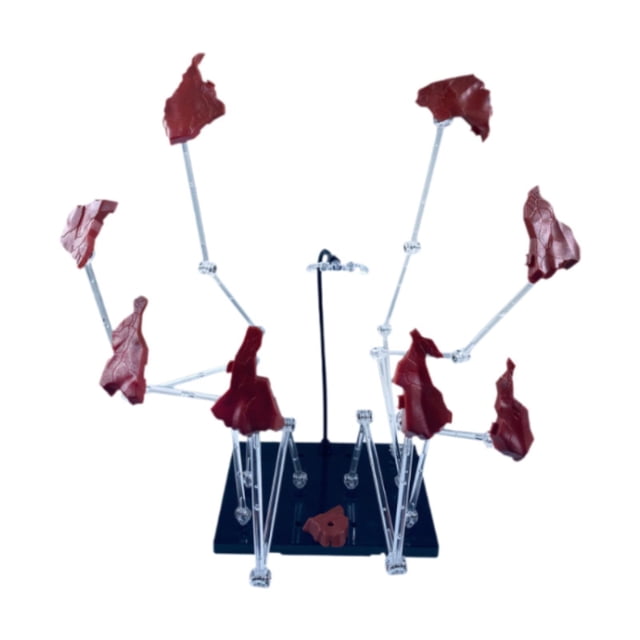 Xuanheng Support de Figurine Présentoir Support Robuste Modèle de Poupée Support Décoratif Rouge