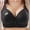 Black, variant on Ayfxijin Bras for Women No Underwire,Woman's Everyday Bra Printing Gathered Together Large Size Daily Bra Underwear