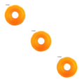 thumbnail image 3 of Methold Pet Chew Toy Training Squeak Ring Ball TPR Molar Sound Juego Interactivo Juguete, Naranja, S Type1 NO1, 3 of 6