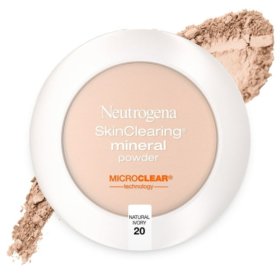 Neutrogena SkinClearing Pressed Acne Powder, Natural Ivory 20,.38 oz