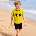 thumbnail image 6 of Sentuca Summer Boys Shirts Short Sleeve Button-down Shirts Casual Beach Graphic Tees for Toddler Clothes Size 2 Years, 6 of 8