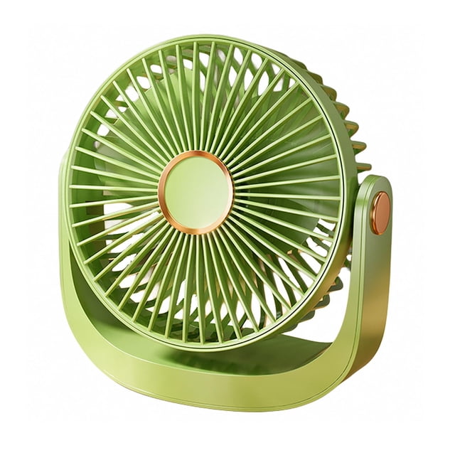 Ultra - Ventilateur Portable USB Silencieux 5 Vitesses / Rotation 360°, Couvercle Amovible – Rechargeable pour Bureau/chambre