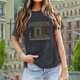 thumbnail image 3 of Camiseta informal de mujer con estampado de corazones de San Valentín, cuello redondo y manga corta: tejido suave, diseño adorable para San Valentín o para el día a día, 3 of 5