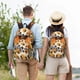 thumbnail image 4 of Disketp Fall Farmhouse Pumpkins print Canvas Backpack Lightweight Travel Daypack Student Rucksack Laptop Backpack-Small, 4 of 5