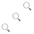 thumbnail image 3 of jesticaly 10 Pcs Rustproof Curtain Rings Home Decoration Shower Curtain Rings Clamps Drapery Clips Bath Curtain Rod Clips Window Accessoy Silver 3.5mm*25mm 3Set, 3 of 6