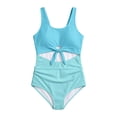 thumbnail image 2 of MEZZALL Children Swimsuit Girls One-Pieces Monokini Hollow Design Swimwear Material Sporty Beachwear For Cozy Summer Flower Print Bathing Suit, 2 of 3