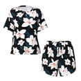 thumbnail image 4 of Xecao Lilies Flowers print Swimsuit for women, Summer-ready, sporty style.Quick-dry fabric. Many sizes & colors., 4 of 9