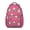 Rose-red-37, variant on Cute Dog Print Backpack – Puppy Pattern Schoolbag with Tail, Bone, and Floral Design