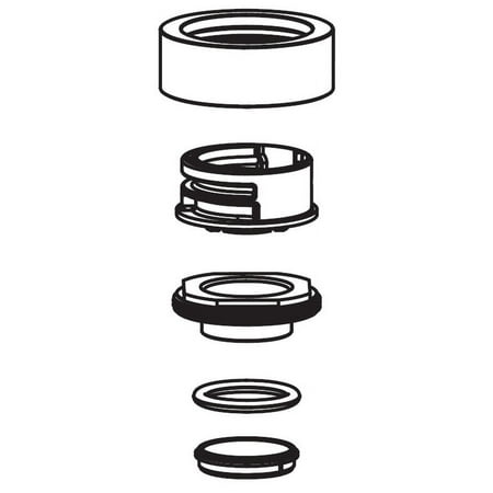 Moen 101249 Collar And Nut Kit For Faucet Handle - Glacier