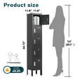 thumbnail image 6 of KAER Metal Locker with 5 Doors 66“ Storage Locker for Employees andstudent with Card Slot Lockable Steel Locker for School Gym Home Office Staff, 6 of 6
