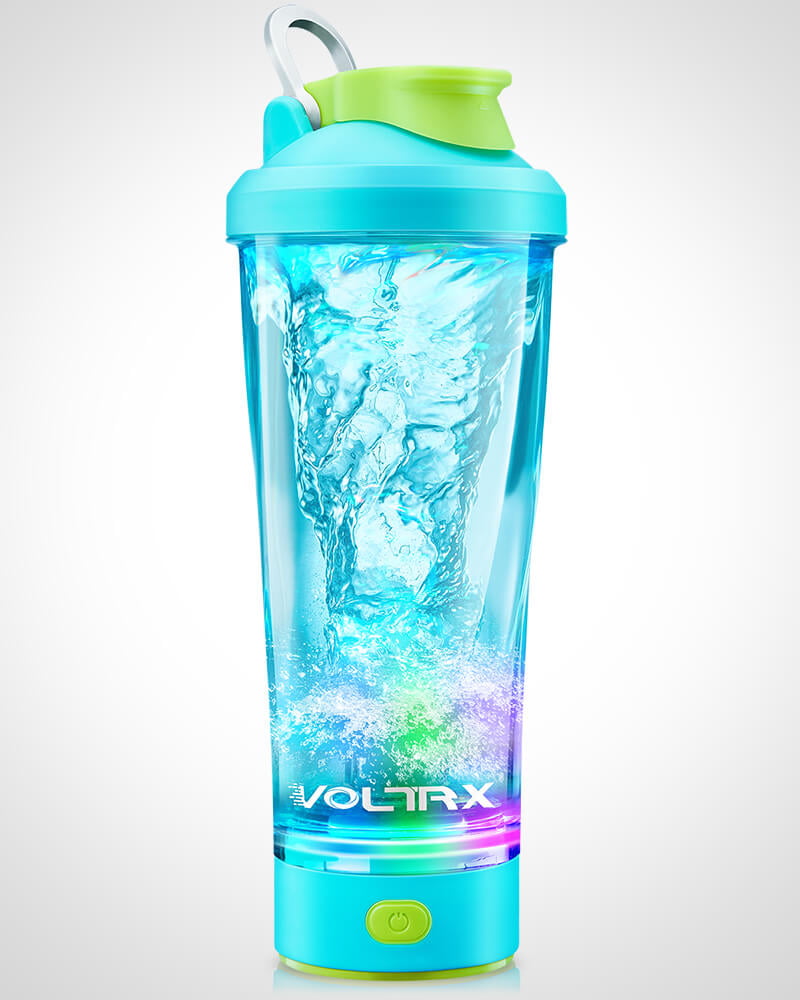 Vonter Electric Protein Shaker Mixing Bottle 450ml Portable Automatic Vortex Mixer Cup Leakproof Protein Mix Bottle, USB Charging, Size: 6, Blue