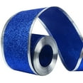 thumbnail image 1 of 33Ft/10Meters Blue Glitter Christmas Ribbon Wreath Present Wedding Arts Crafts Gift Wrapping, 1 of 2