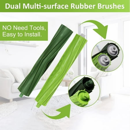 TRAHOO-Replacement Parts for Roomba i7 i7+ i3 i3+ i4 i4+ i6 i6+ i8 i8+ j7 j7+/Plus E5 E6 E7 Vacuum Cleaner